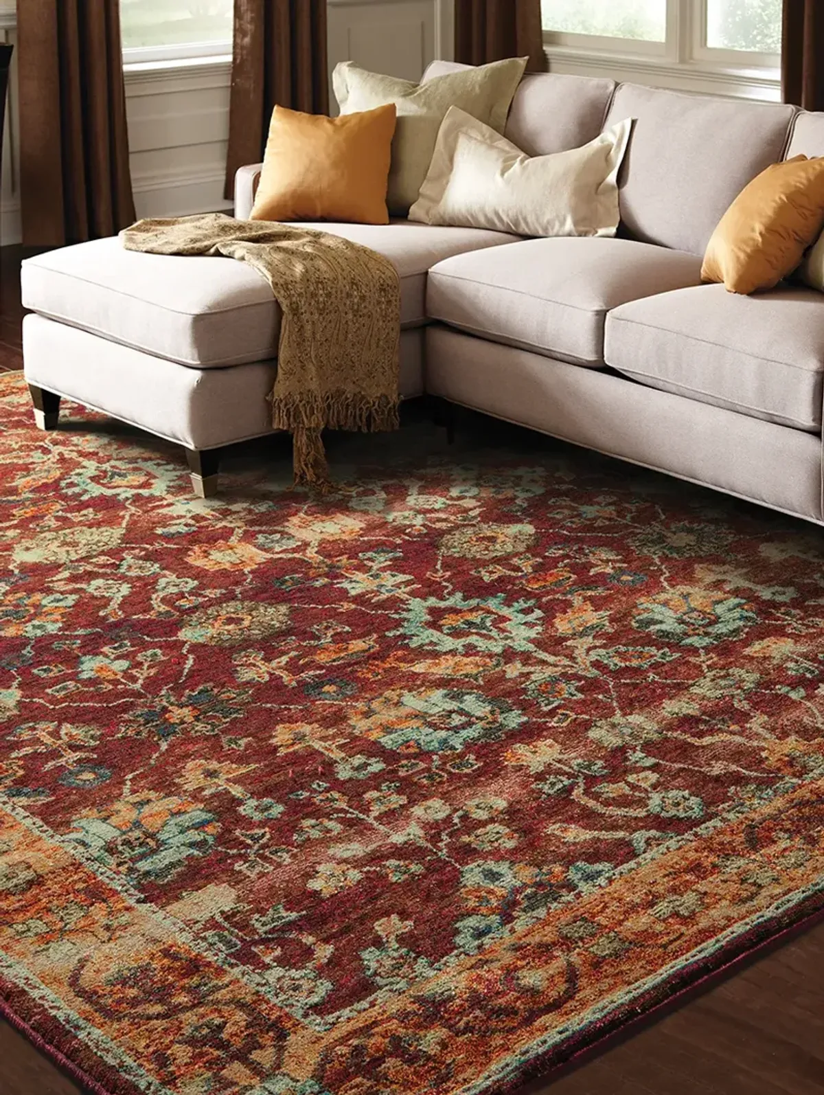 Andorra 10' x 13'2" Red Rug