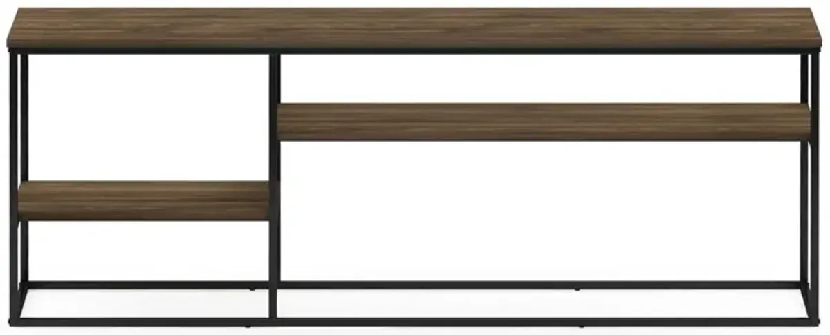 Furinno Moretti Modern Lifestyle TV Stand for TV up to 65 Inch, Columbia Walnut