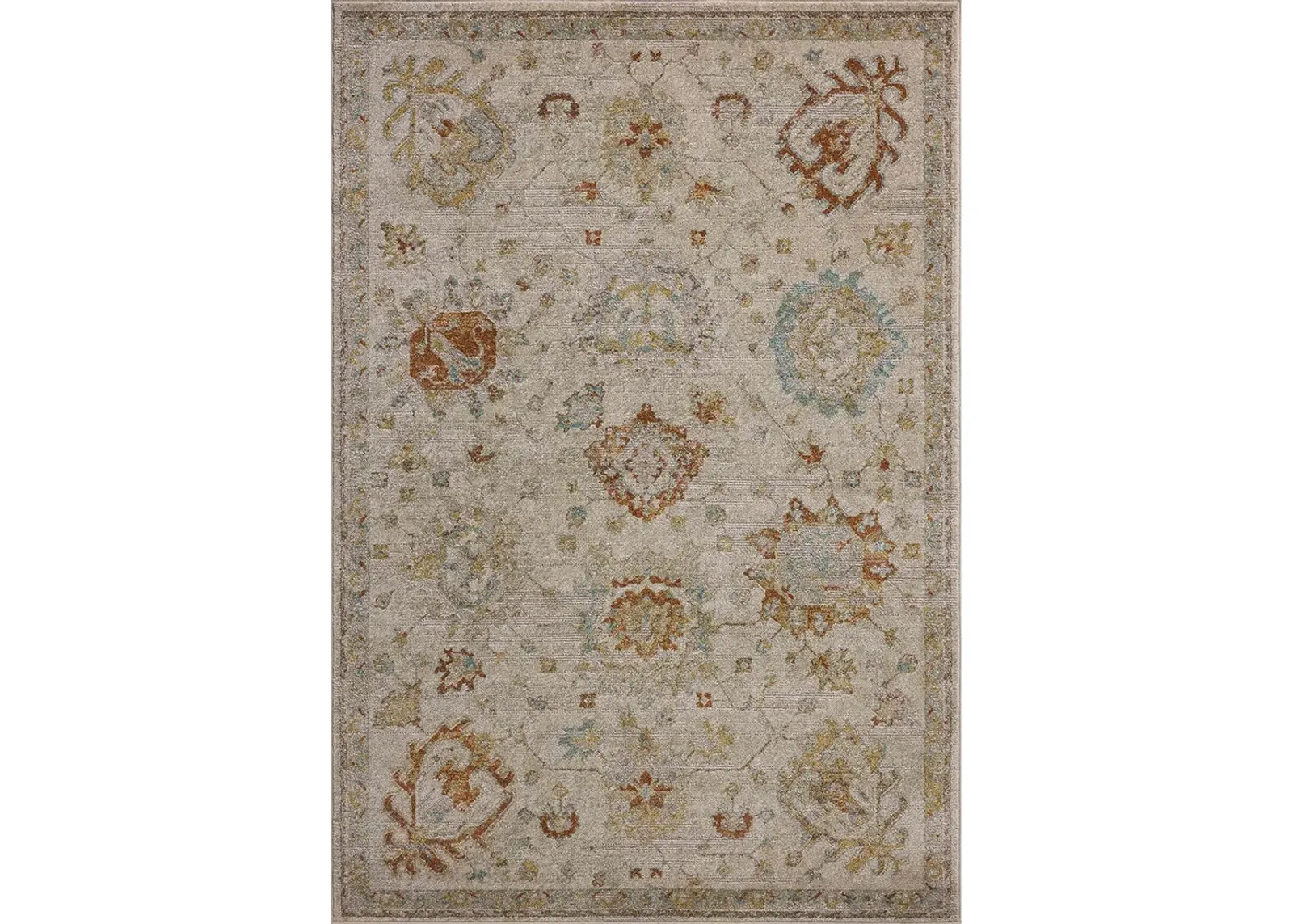 Mona Oatmeal/Multi 8'10" x 12' Area Rug by Magnolia Home by Joanna Gaines x Loloi