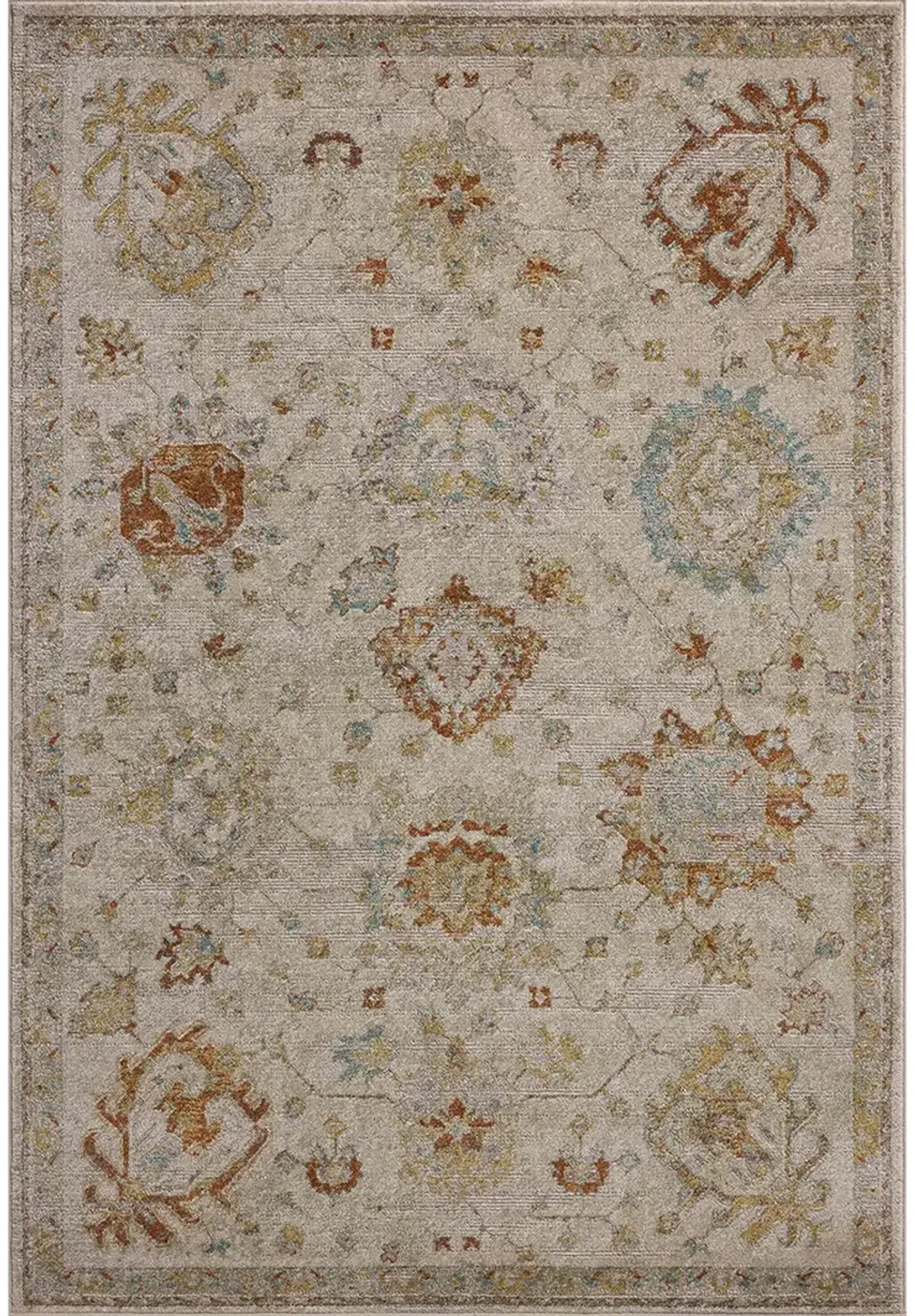 Mona Oatmeal/Multi 8'10" x 12' Area Rug by Magnolia Home by Joanna Gaines x Loloi