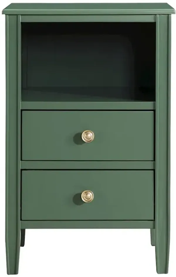 Comfort Pointe Winsley 2-drawer storage Nightstand - Vintage Green