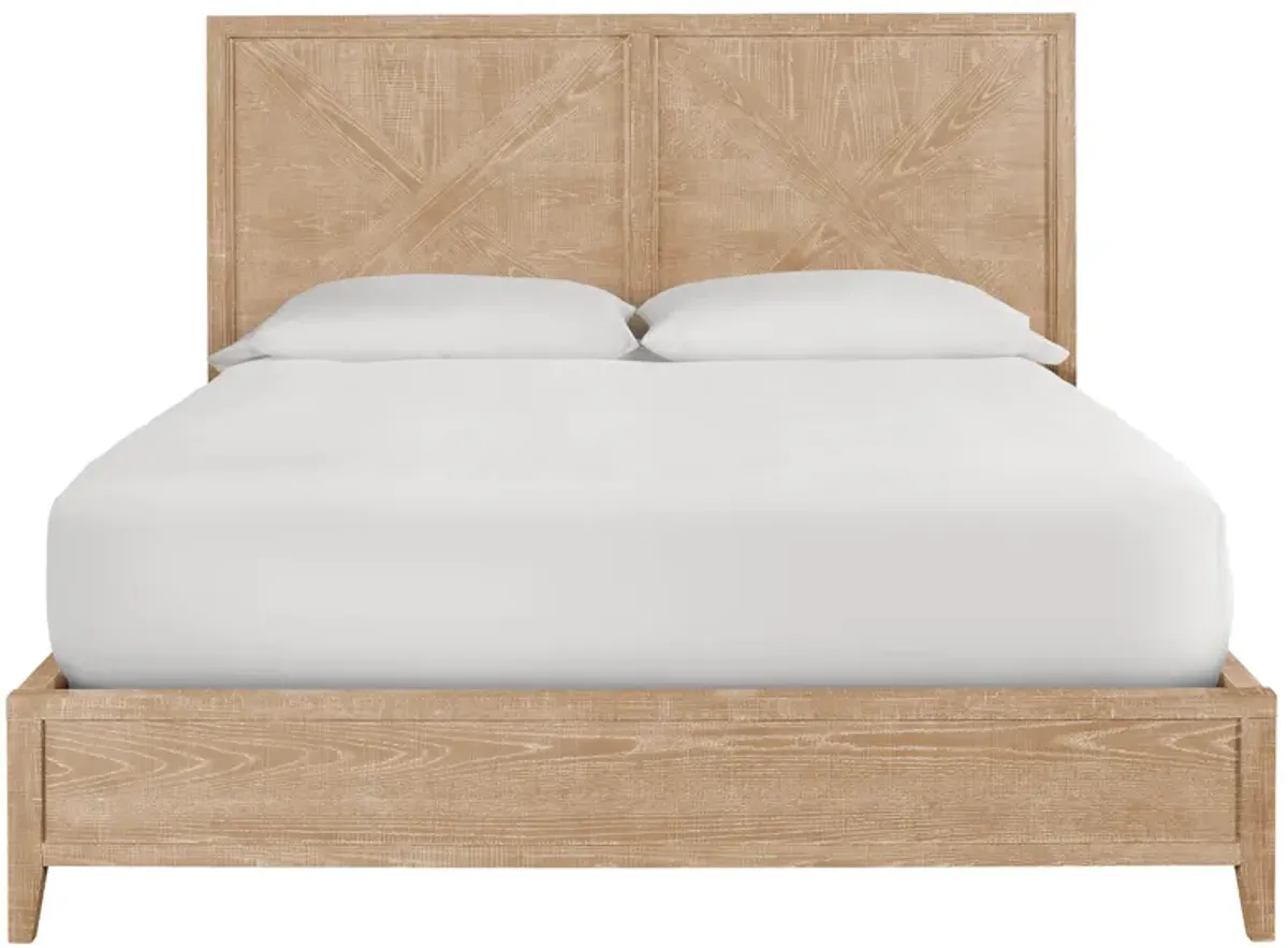 Ames Bed Complete King - Natural Oak