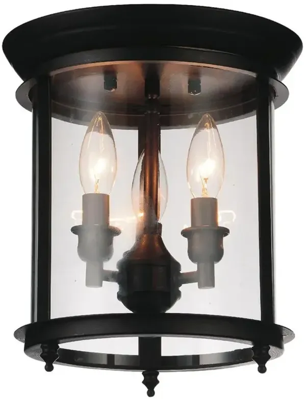 CWI Lighting Desire 3 Light Cage Flush Mount With Oil Rubbed Bronze Finish