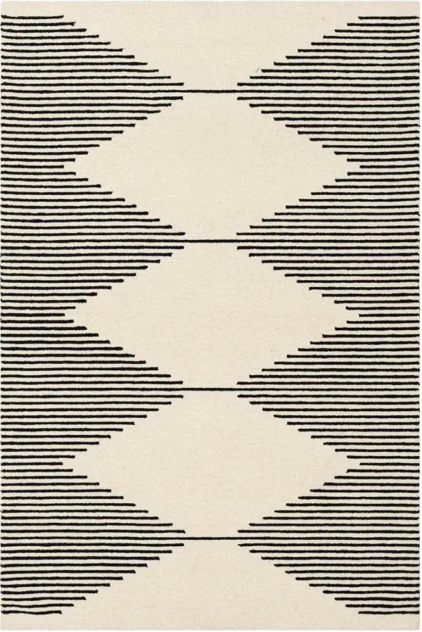 Granada GND-2331 2'6' x 10' Black Rug