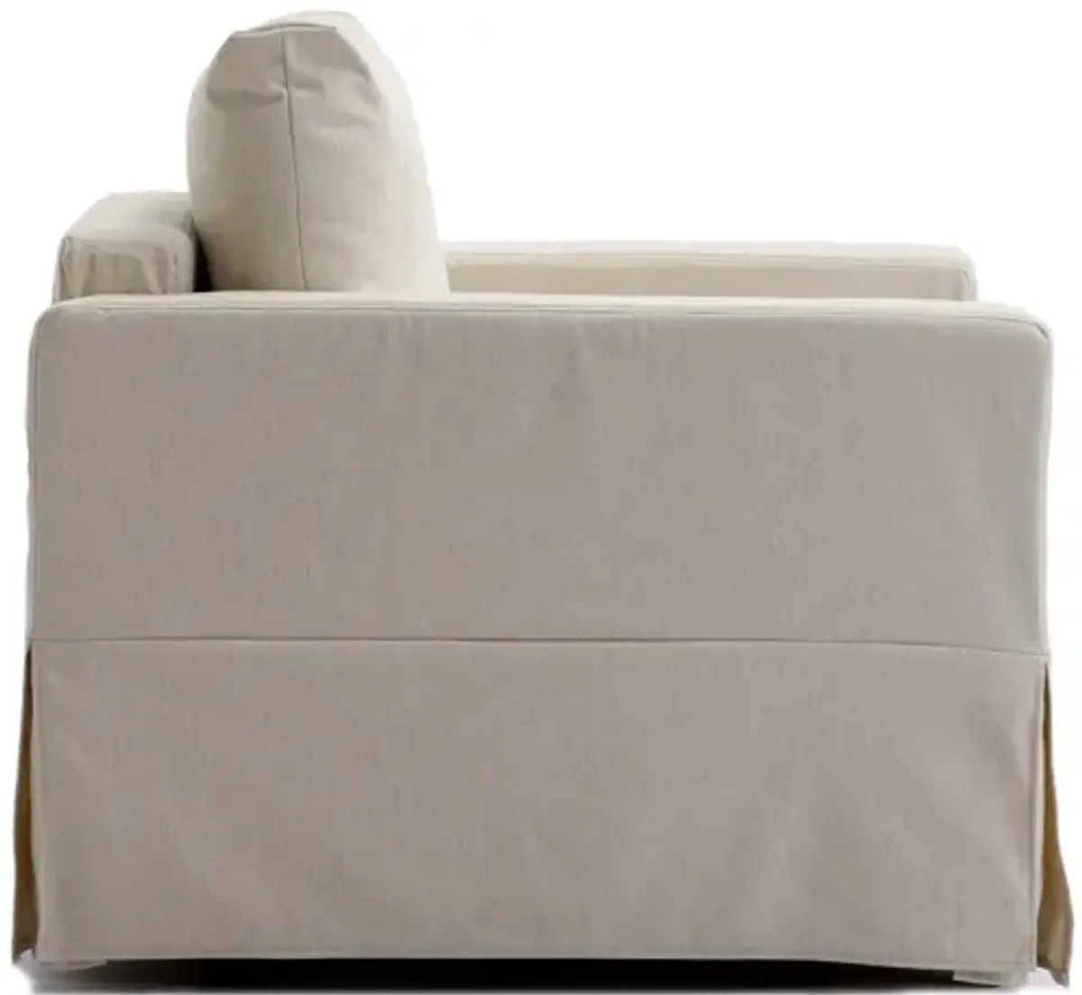 Single Seat Module Sofa Sectional Couch Seat Cushion And Back Cushion Removable And Washable, Cream