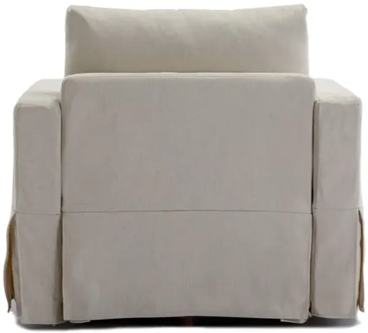 Single Seat Module Sofa Sectional Couch Seat Cushion And Back Cushion Removable And Washable, Cream