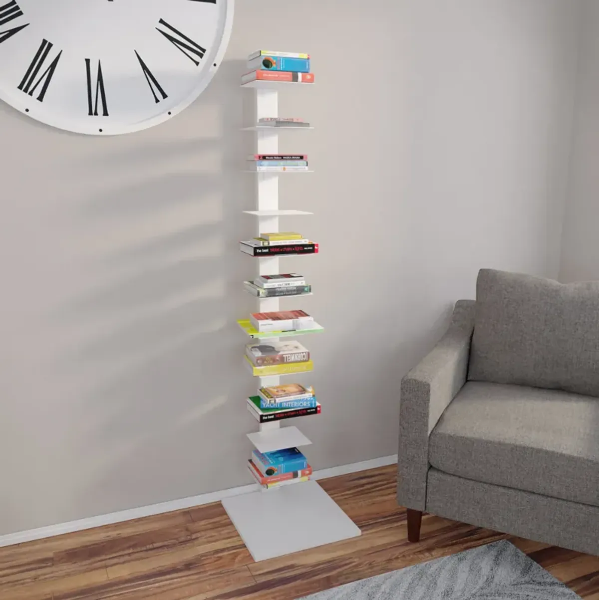 Stewartby Spine Tower Shelf