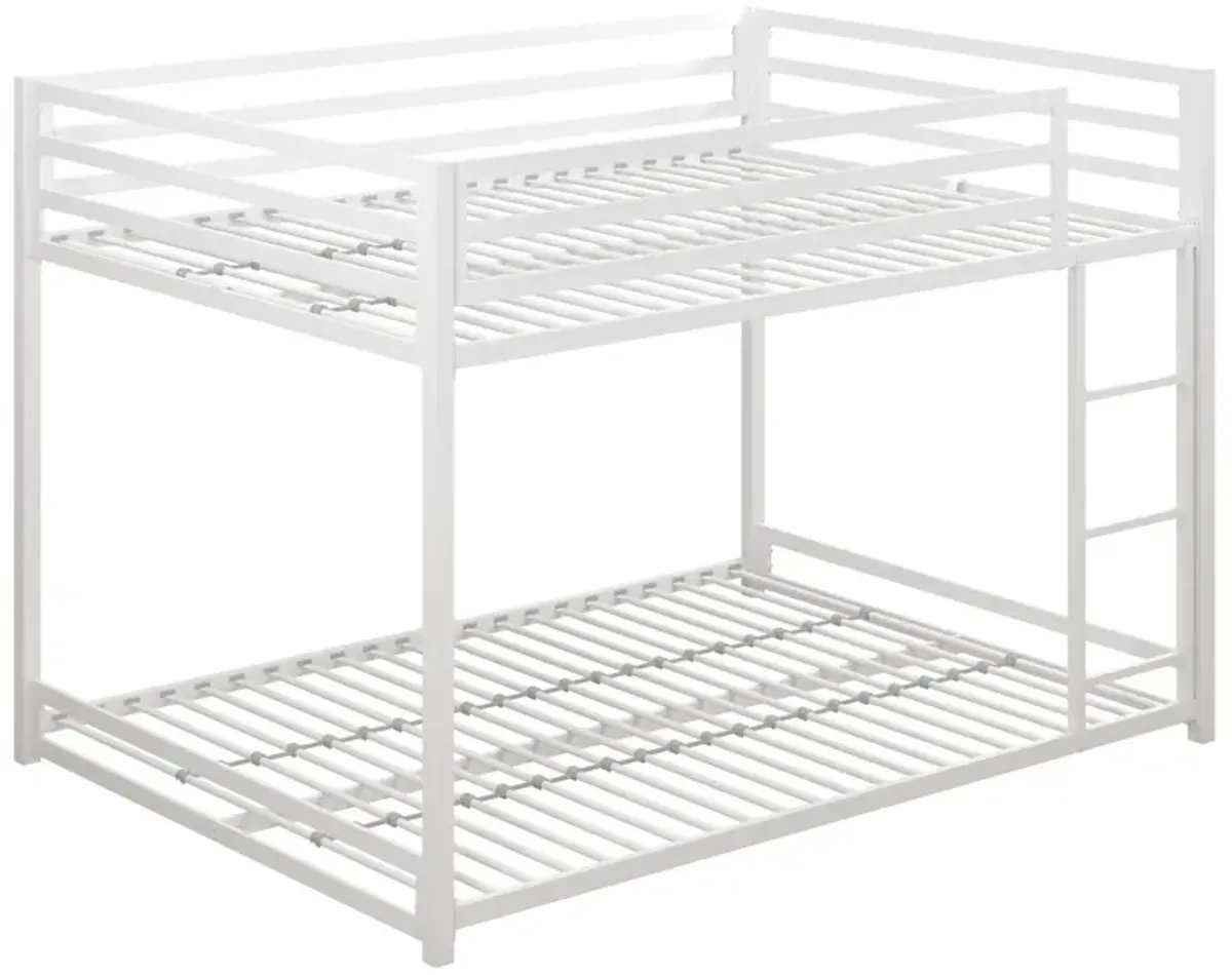 DHP Miles Metal Full Over Full Bunk Bed, White