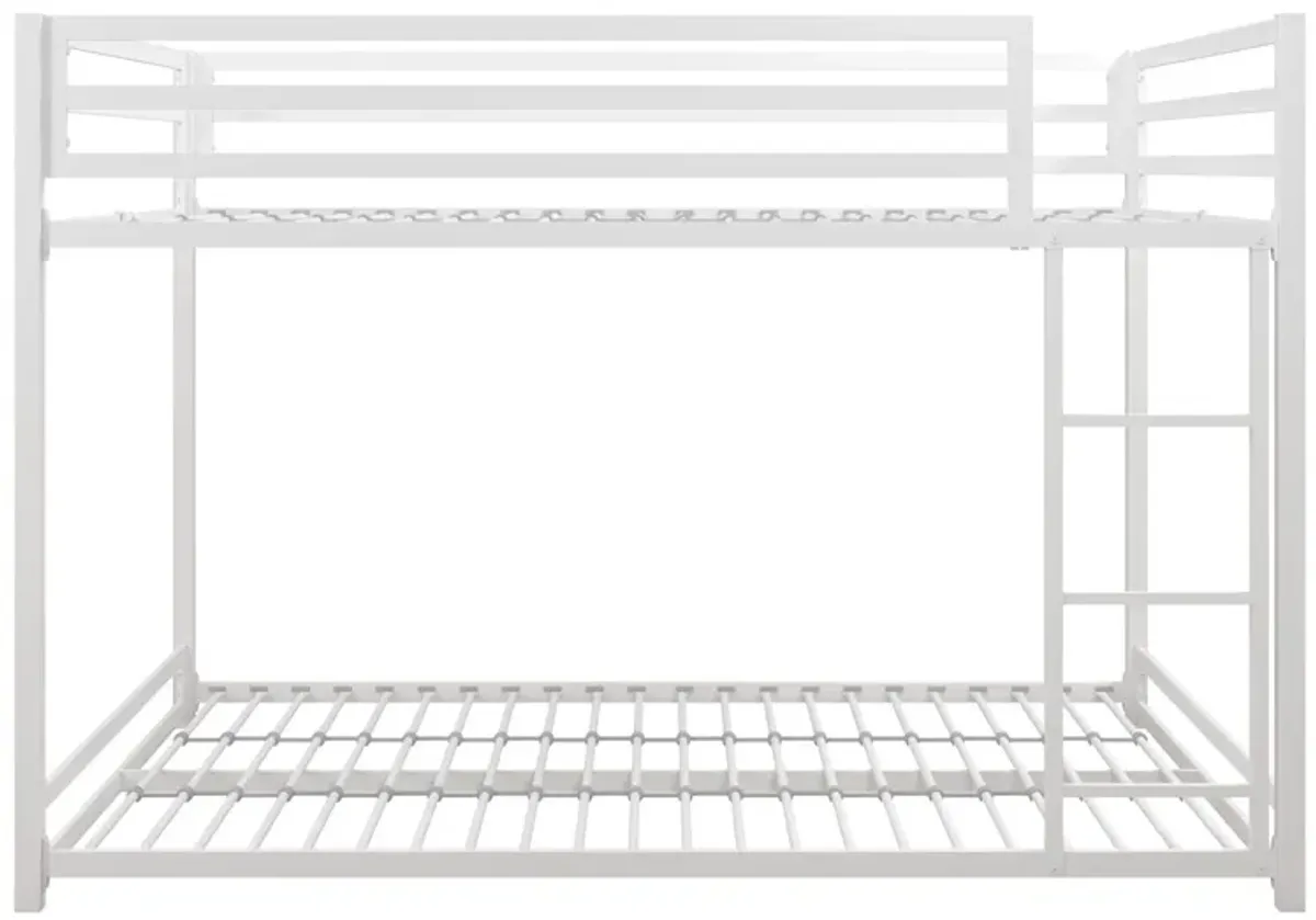 DHP Miles Metal Full Over Full Bunk Bed, White