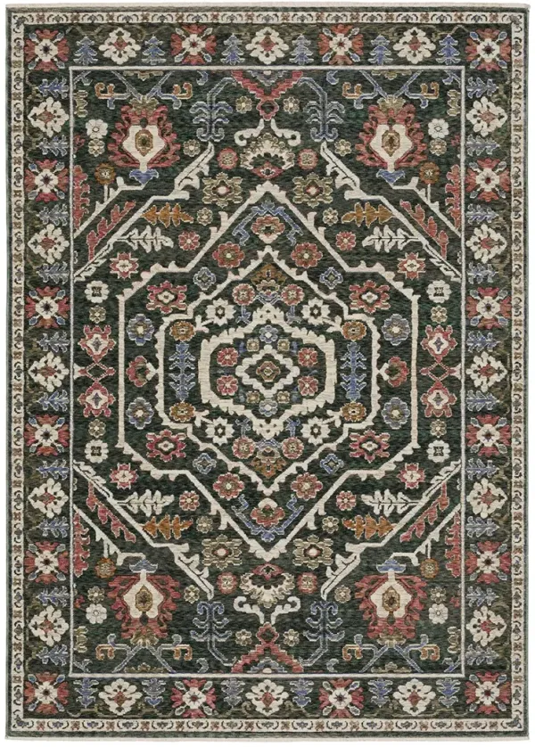 Hastings 6'7" x 9'6" Green Rug