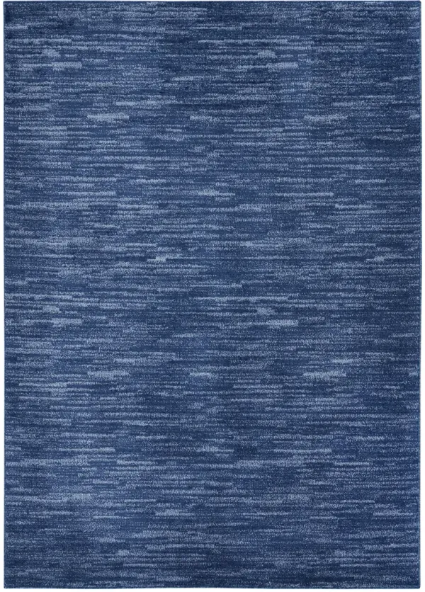 Nourison Essentials NRE01 Navy/Blue 4' x 6' Rug