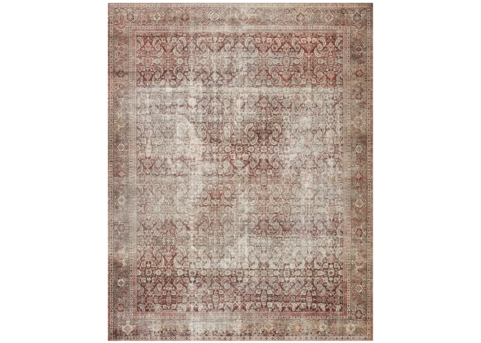 Layla LAY11 Cinnamon/Sage 3'6" x 5'6" Rug by Loloi II