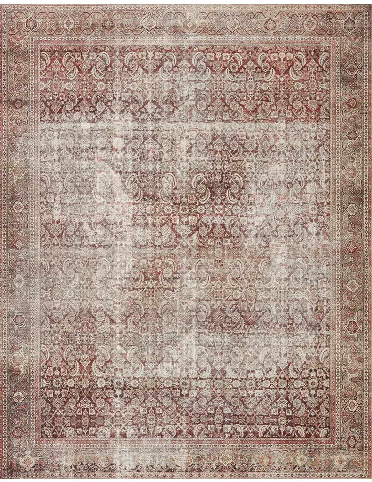 Layla LAY11 Cinnamon/Sage 3'6" x 5'6" Rug by Loloi II