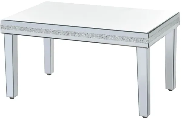 Merax Modern Glass Mirrored Coffee Table
