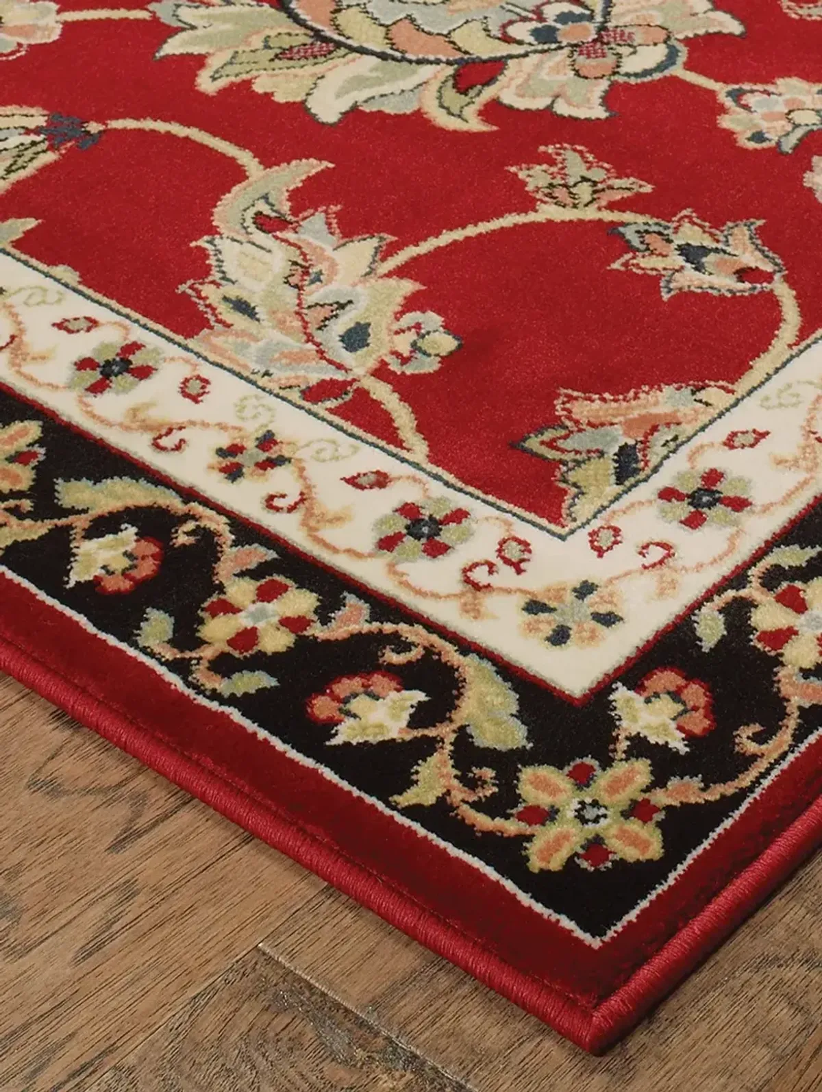 Kashan 6'7" x 9'6" Red Rug