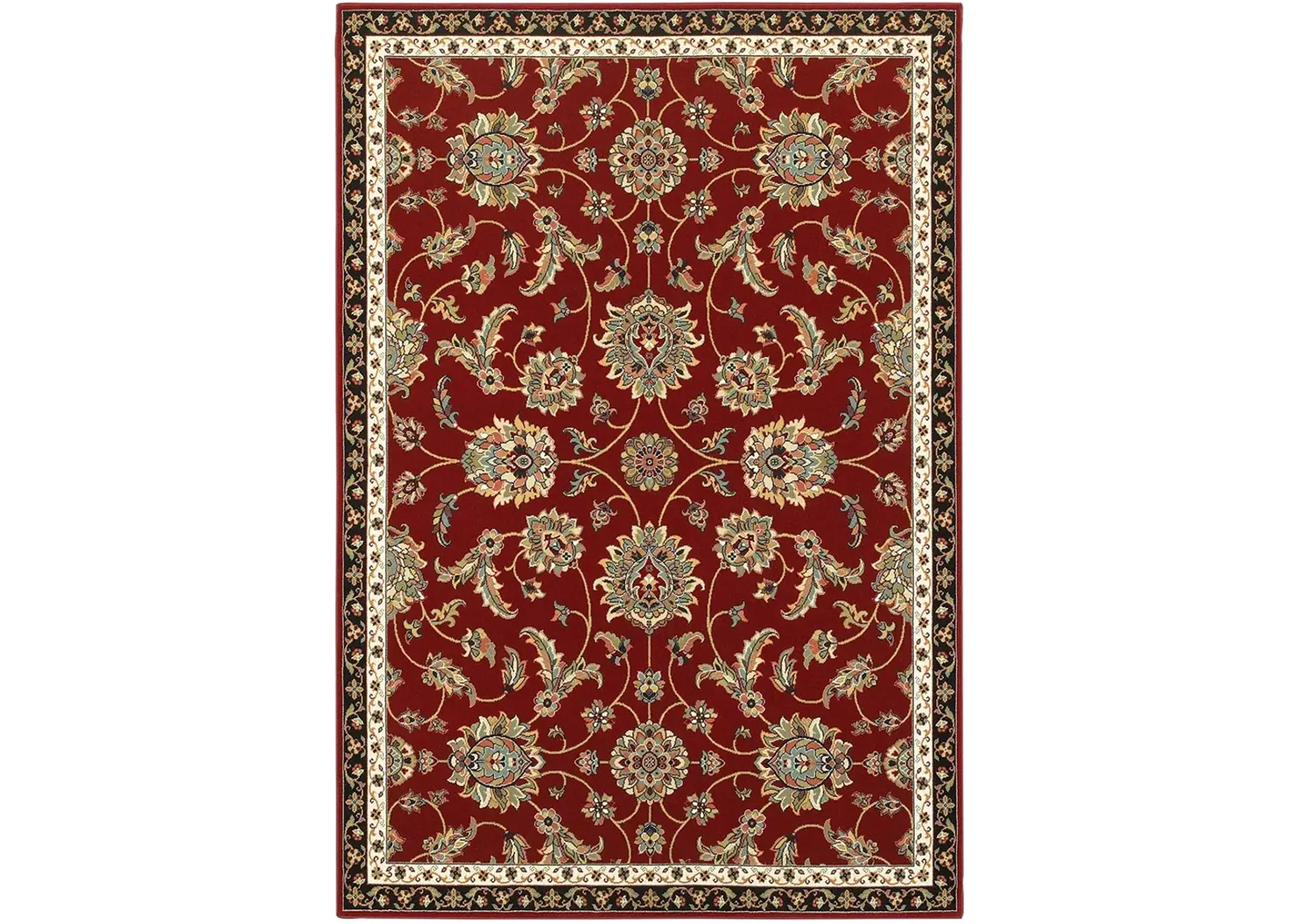 Kashan 6'7" x 9'6" Red Rug