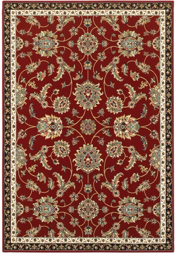 Kashan 6'7" x 9'6" Red Rug