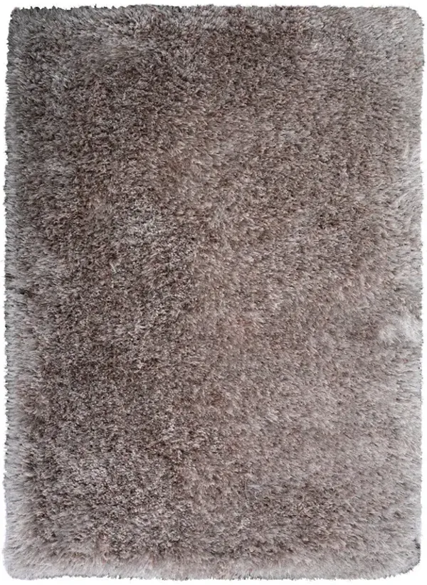 RUGSOTIC CARPETS HAND TUFTED SHAG POLYESTER ECO-FRIENDLY AREA RUGS  - 3'x5', Rectangle, Silver, Solid Plain Design, High Pile Thick Handmade Anti Skid Area Rugs for Living Room, Bed Room K00059