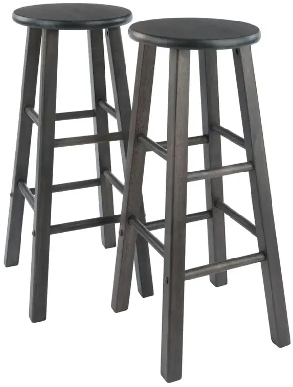 Element Bar Stools, 2-Pc Set, Oyster Gray