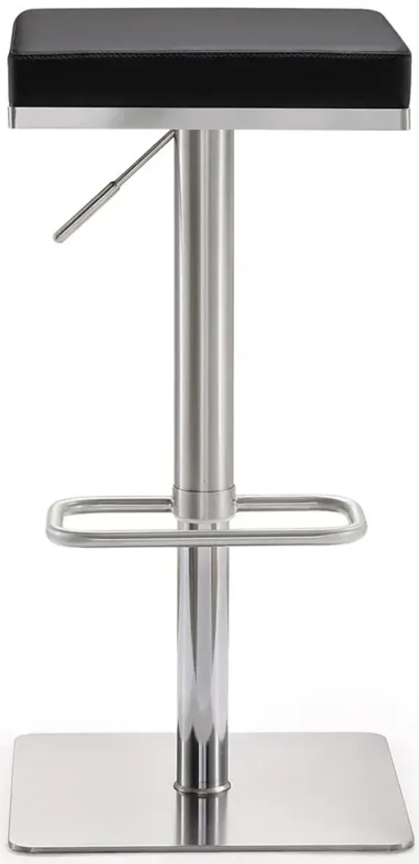 Belen Kox Contemporary Black Steel Adjustable Barstool, Belen Kox