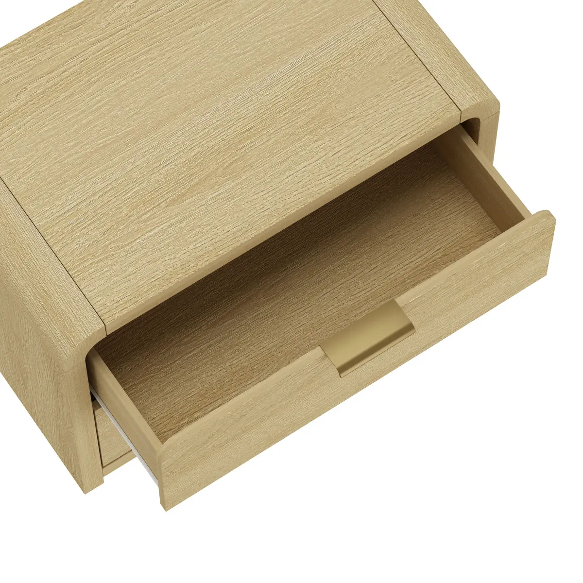 Grace Brown and Gold Nightstands (Set of 2)