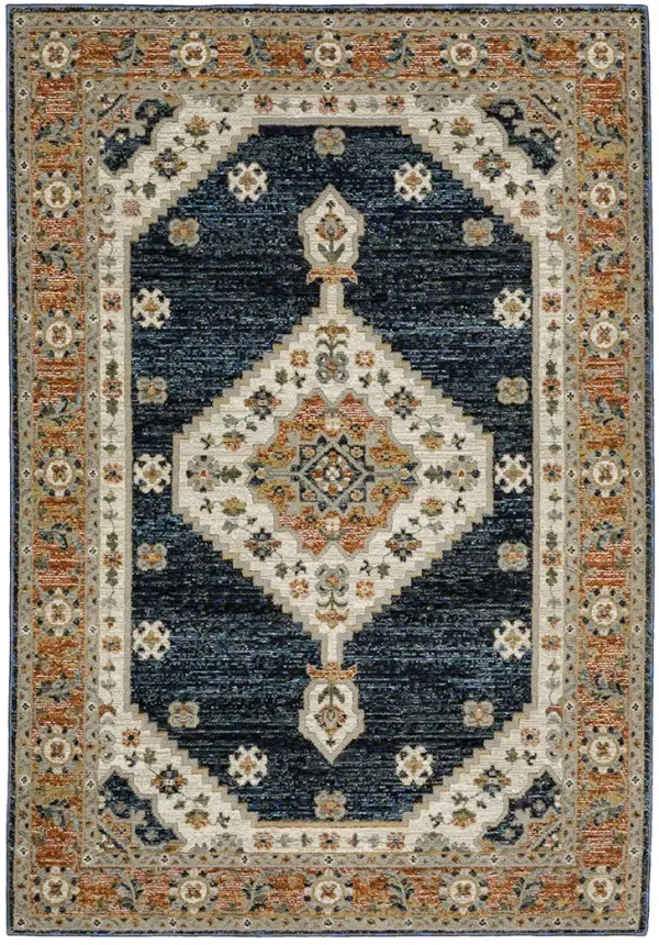 Andorra 3'3" x 5'2" Blue Rug