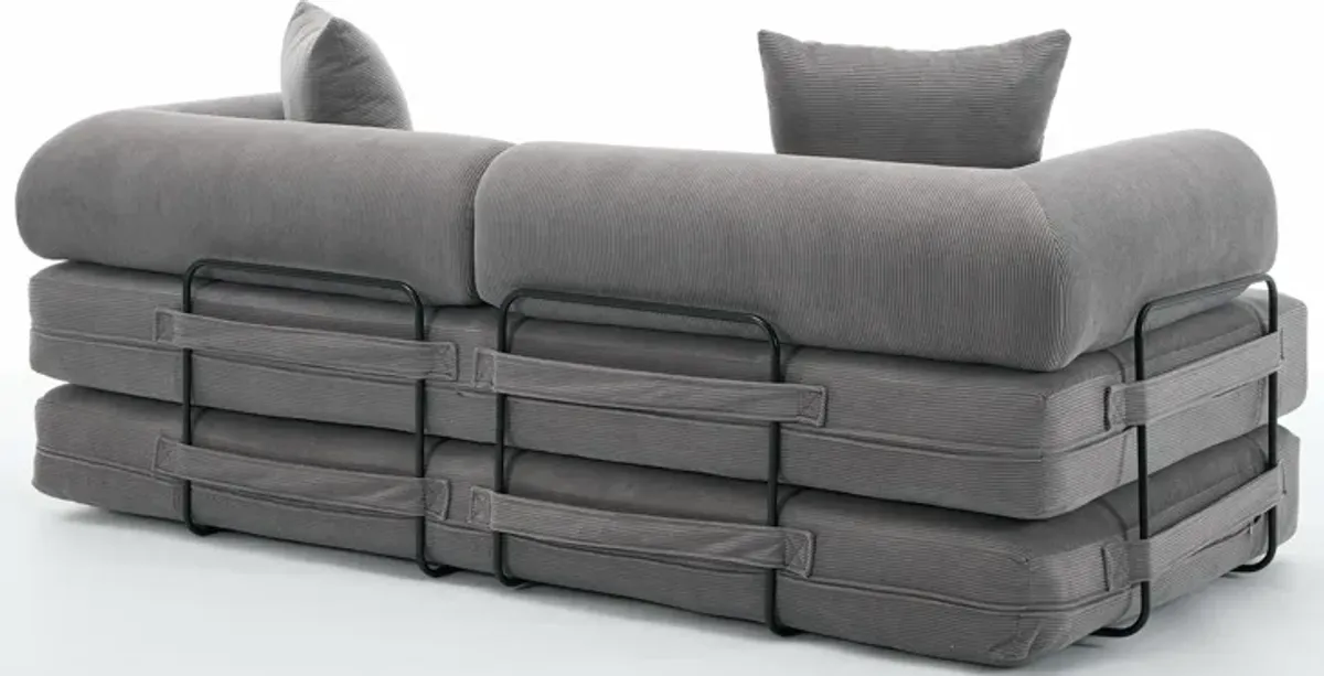 Merax Modern Folding Convertible Sleeper Sofa Bed