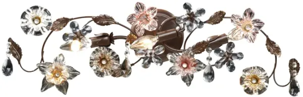 Cristallo Fiore 30'' Wide 3-Light Vanity Light