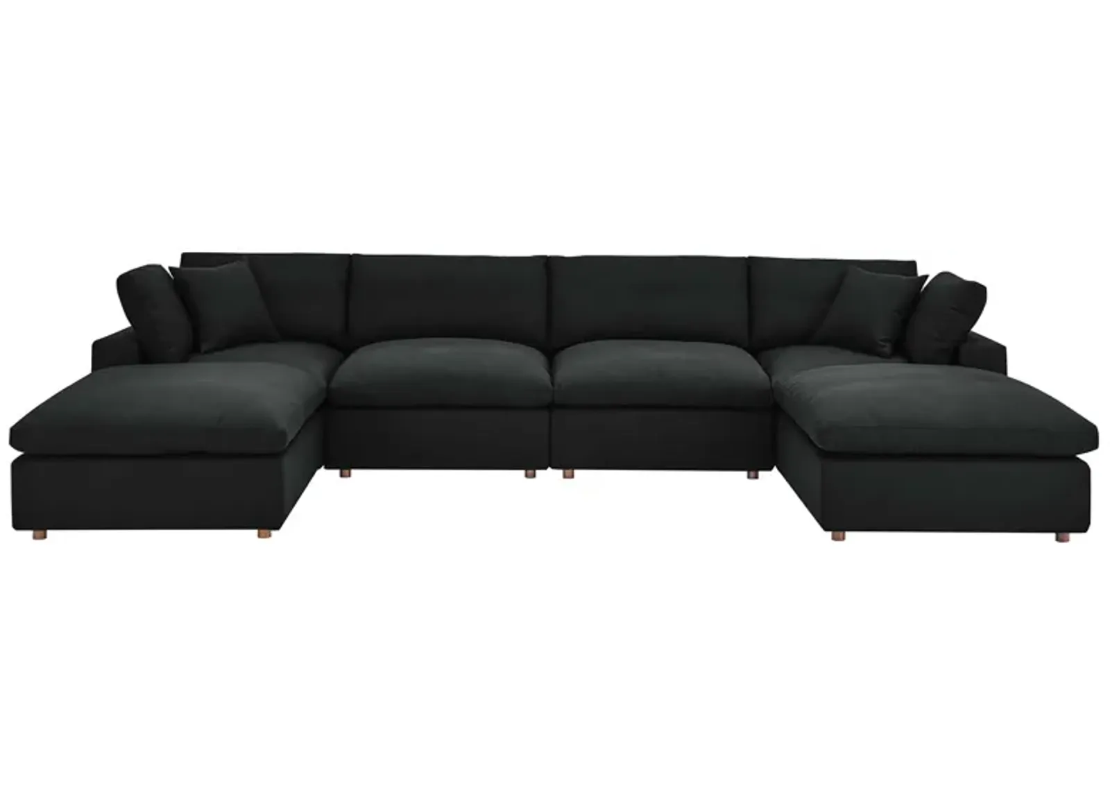 Commix Down Filled Overstuffed 6-Piece Sectional Sofa