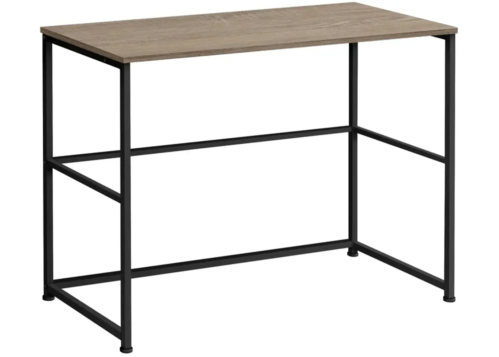 Monarch Specialties I 7777 Computer Desk, Home Office, Laptop, Left, Right Set-up, Storage Drawers, 40"L, Work, Metal, Laminate, Brown, Black, Contemporary, Modern