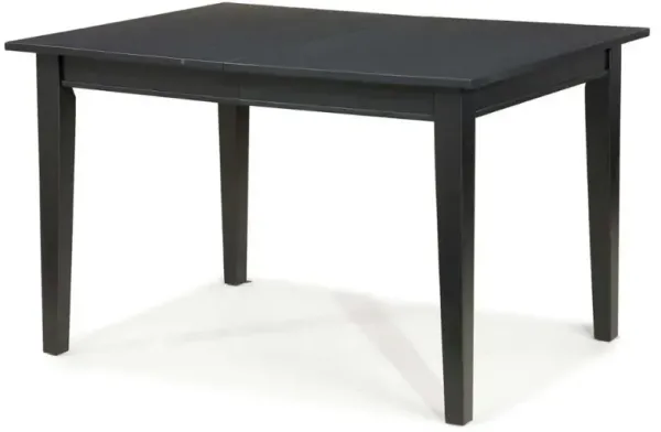 Space Saving Expandable Dining Table 48-66-inch in Ebony Black Wood Finish