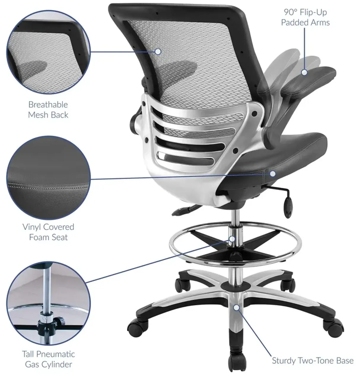 Modway Furniture - Edge Drafting Chair