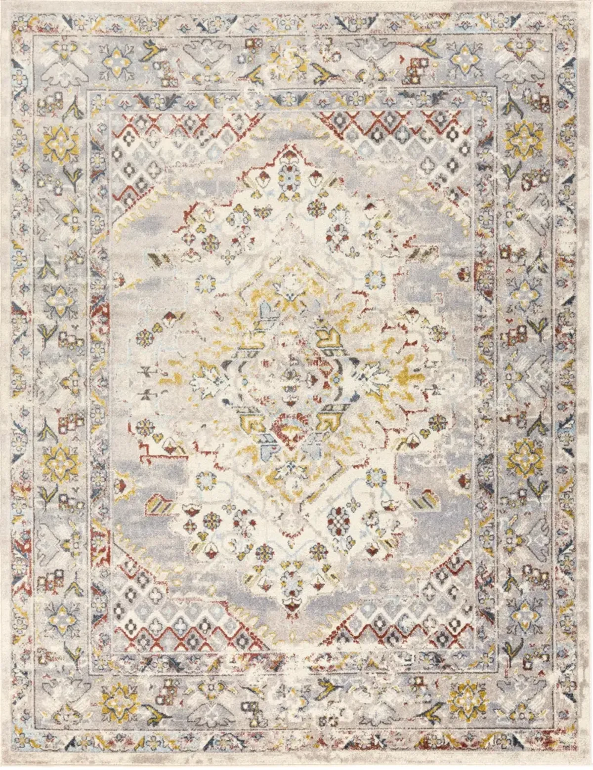 Ankara AKR-2300 5'3' Round Beige Rug