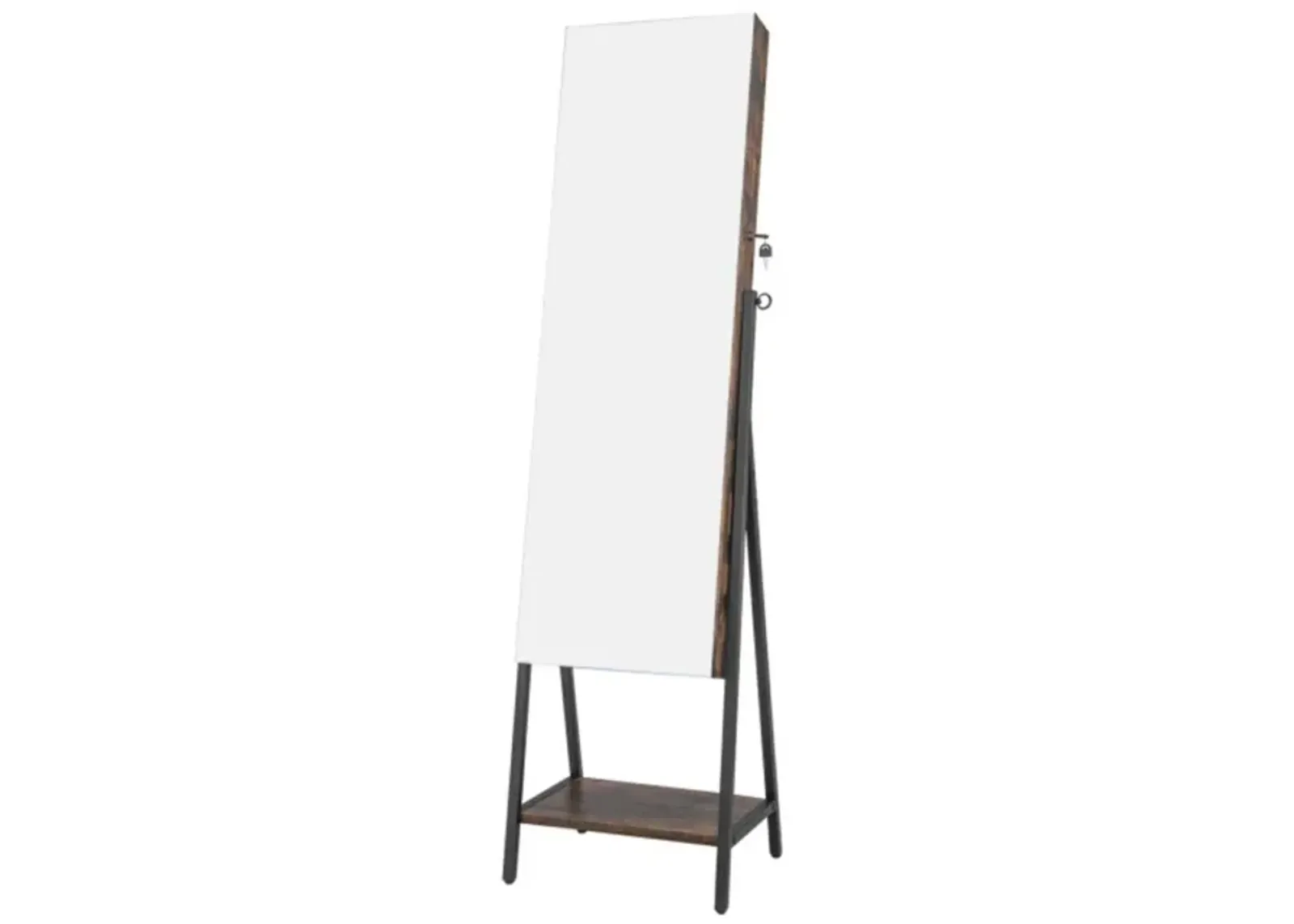 Hivvago Freestanding Jewelry Cabinet with Full-Length Mirror