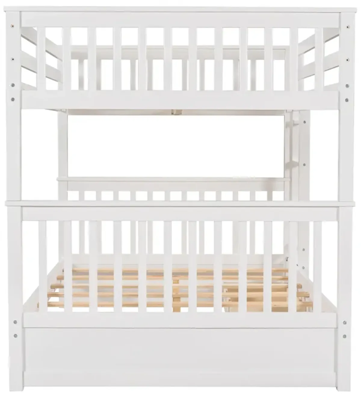 Merax Bunk Bed with Ladders and Two Storage Drawers