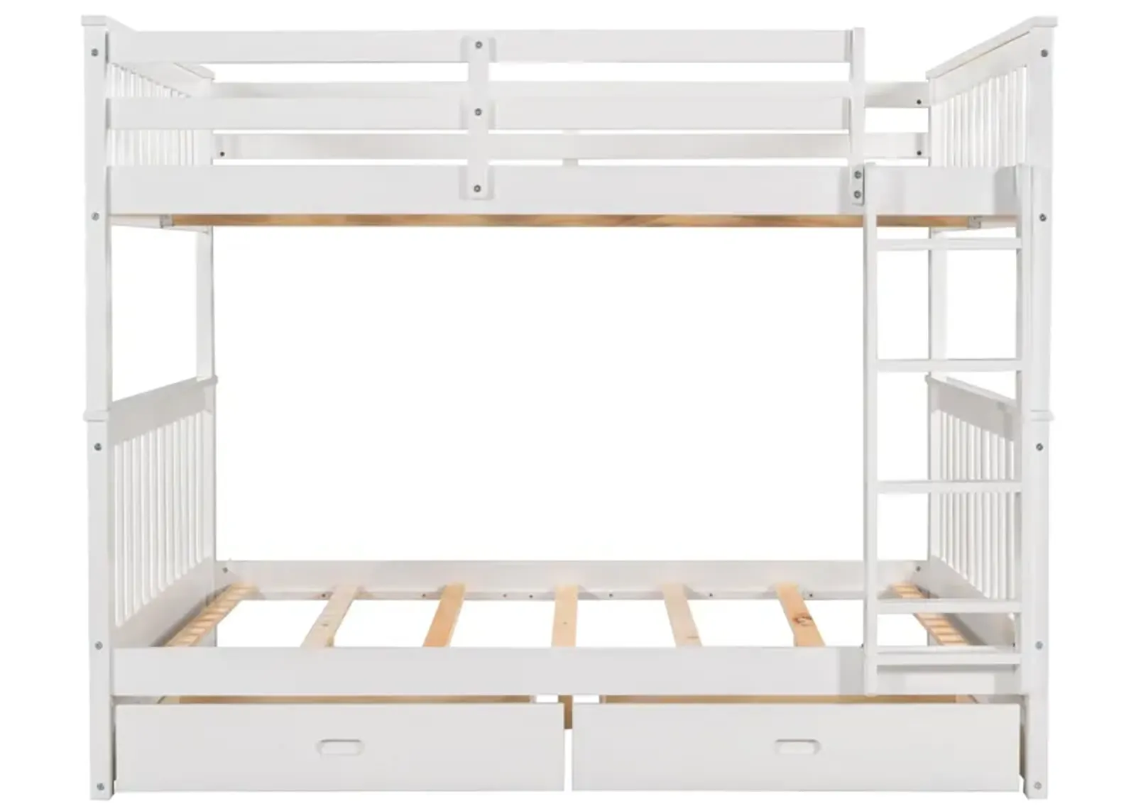 Merax Bunk Bed with Ladders and Two Storage Drawers