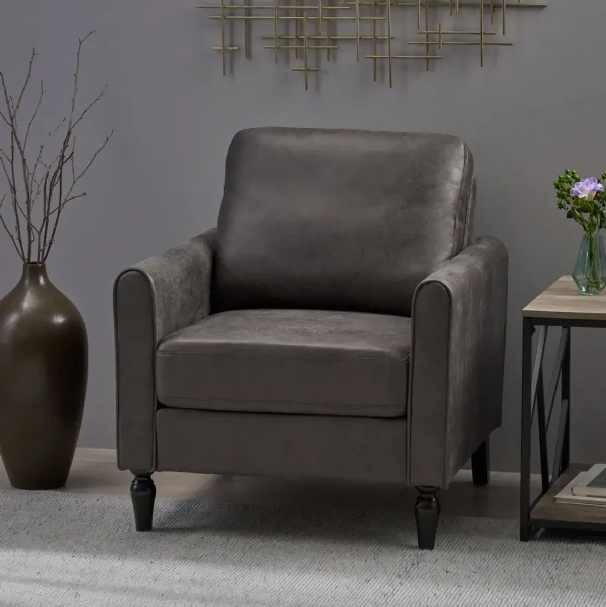 Merax Contemporary Club Chair with Cushion