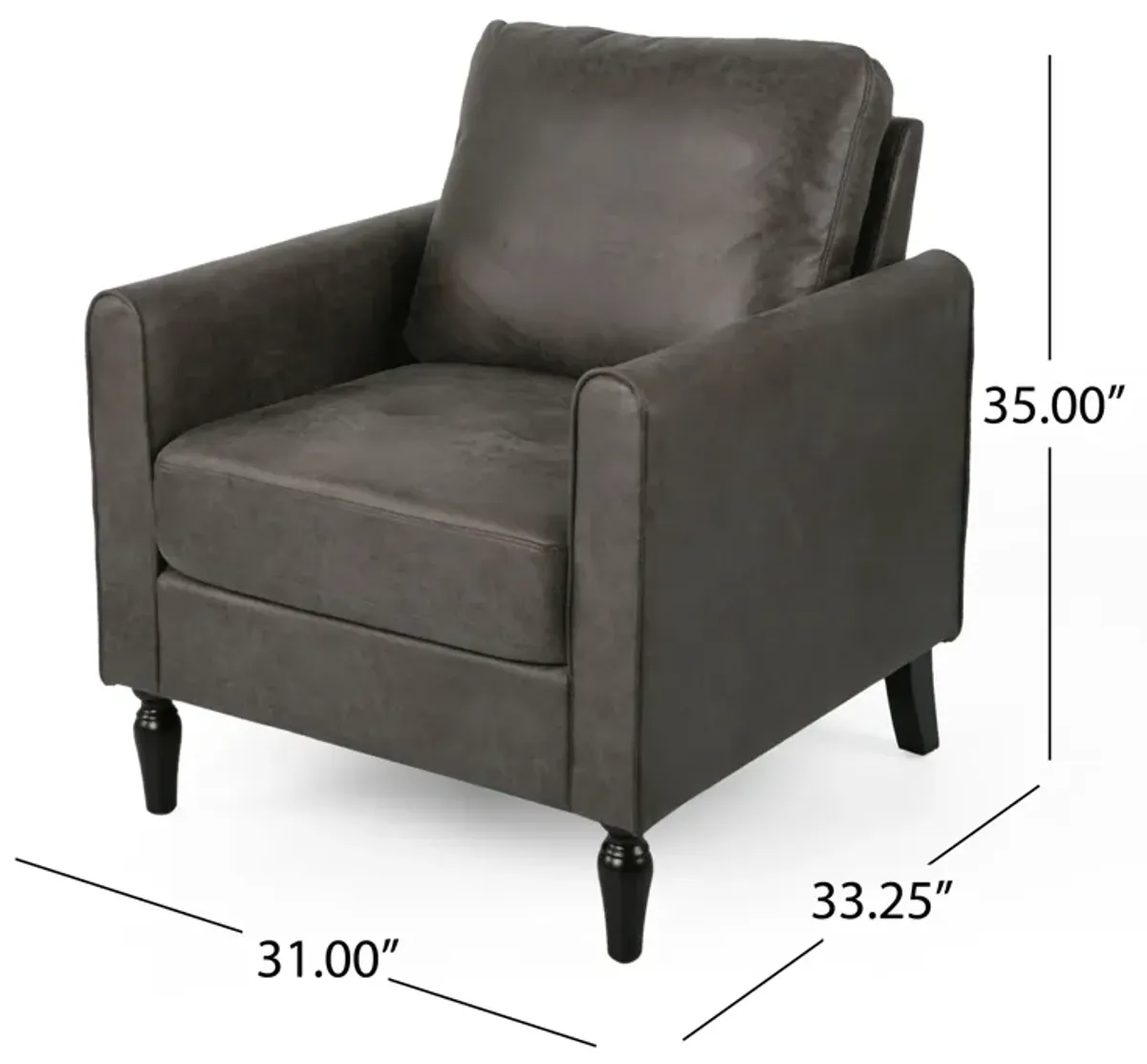 Merax Contemporary Club Chair with Cushion