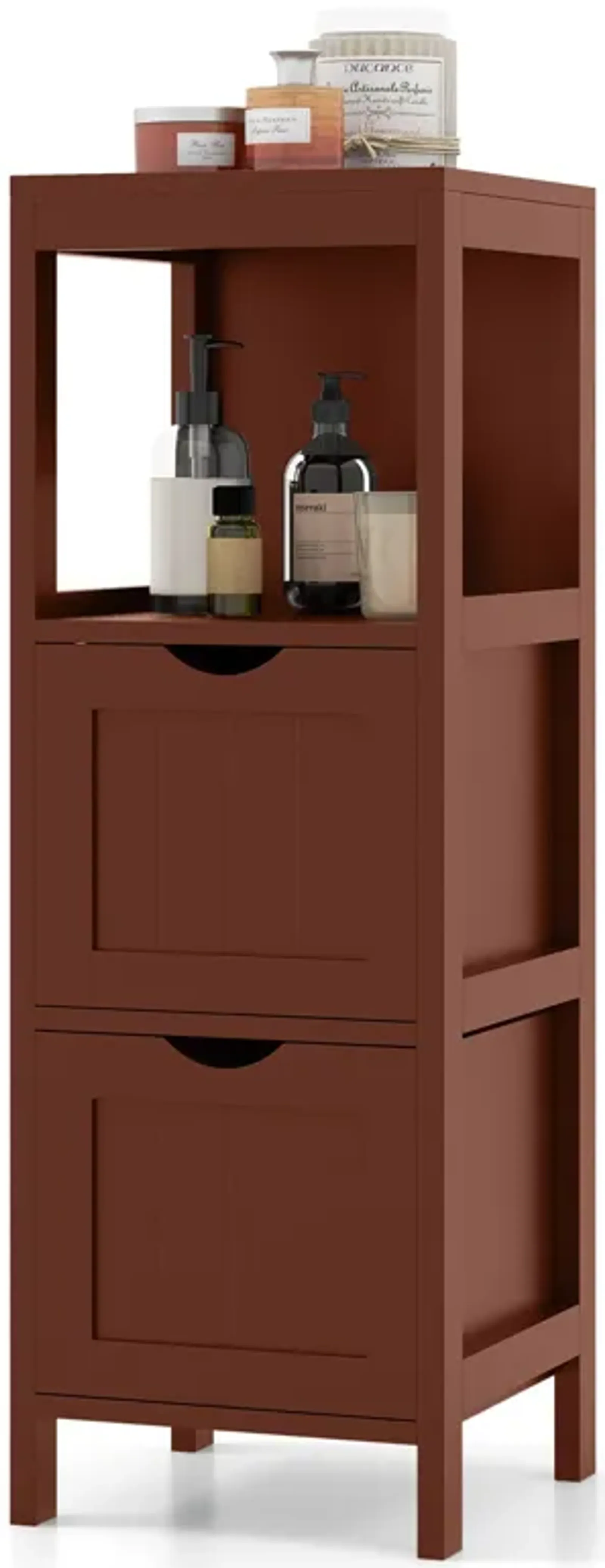 Freestanding Storage Cabinet with 2 Removable Drawers for Bathroom