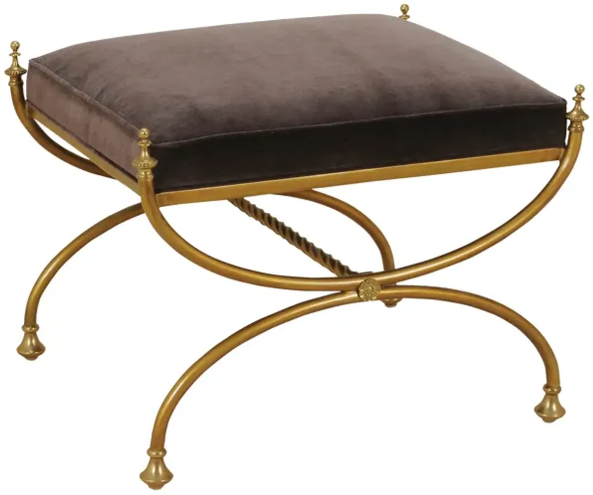 Royal Blue Courtly Bench