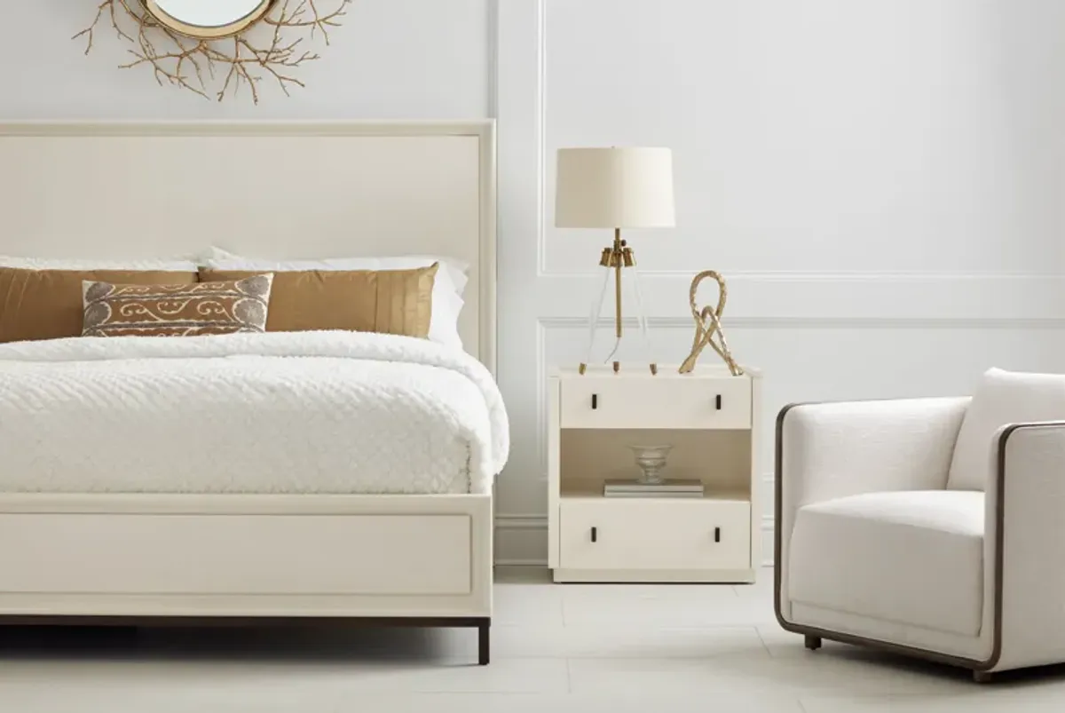 Blanc King Panel Bed