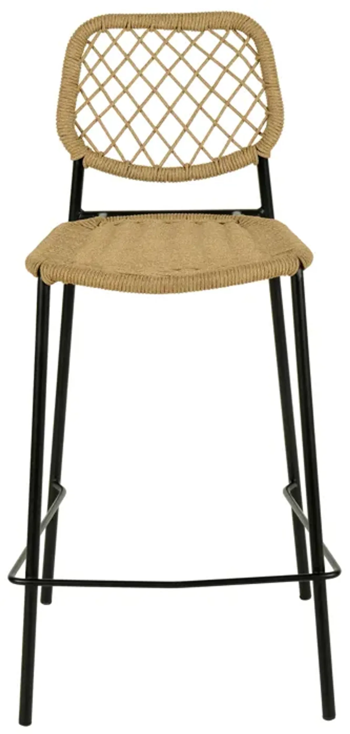 Lucy Natural Dyed Cord Outdoor Counter Stool