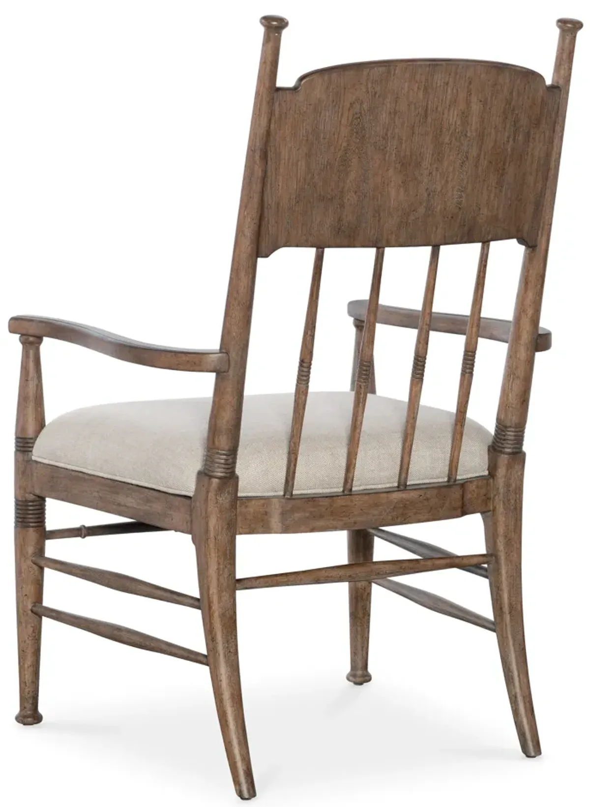 Americana Upholstered Seat Arm Chair