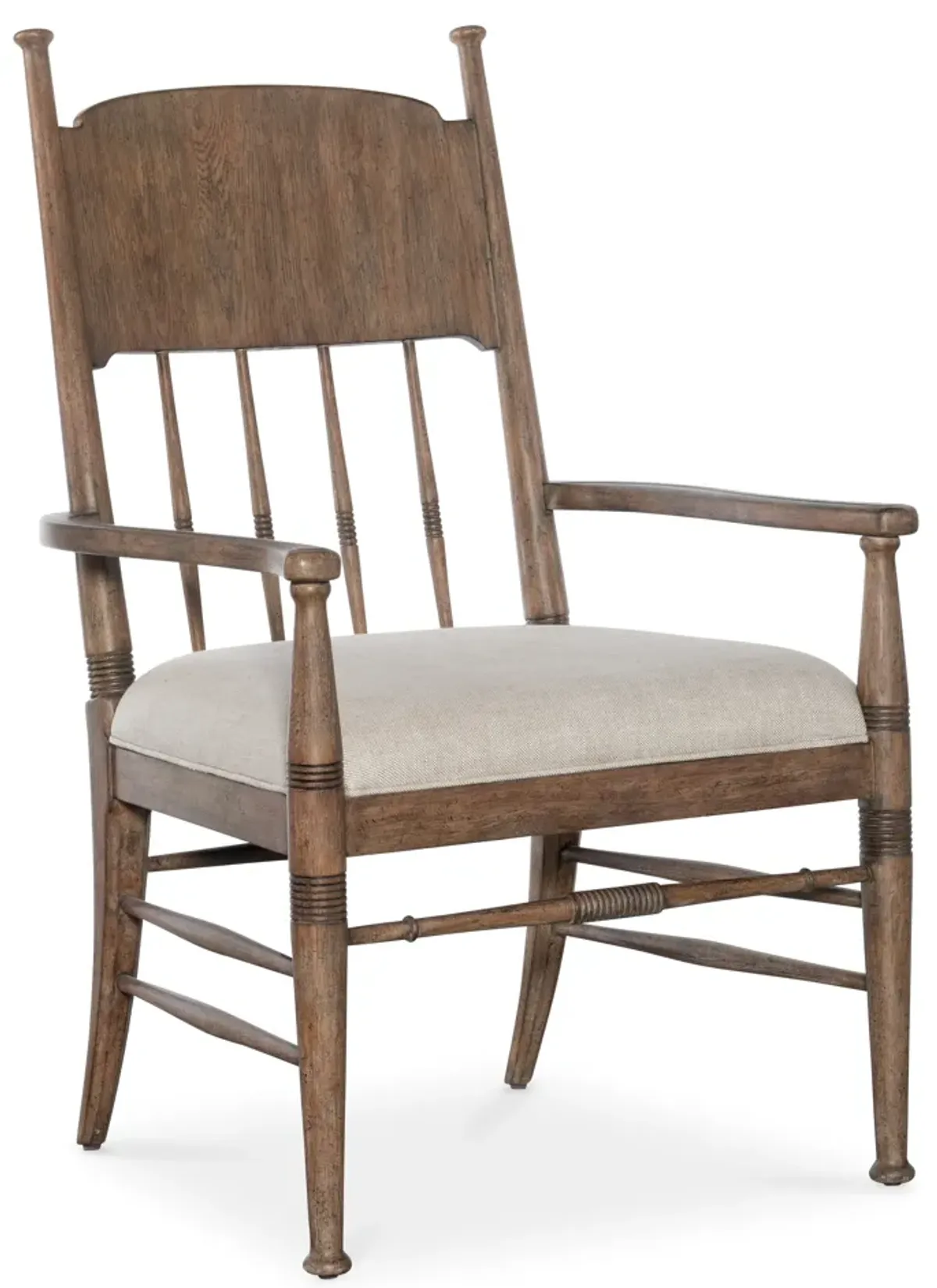 Americana Upholstered Seat Arm Chair