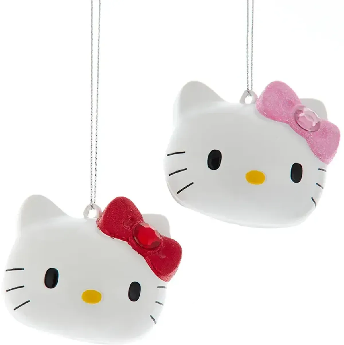 3-Inch Hello Kitty™ Ornaments – Set of 2: Cute Christmas Decorations for a Whimsical Touch