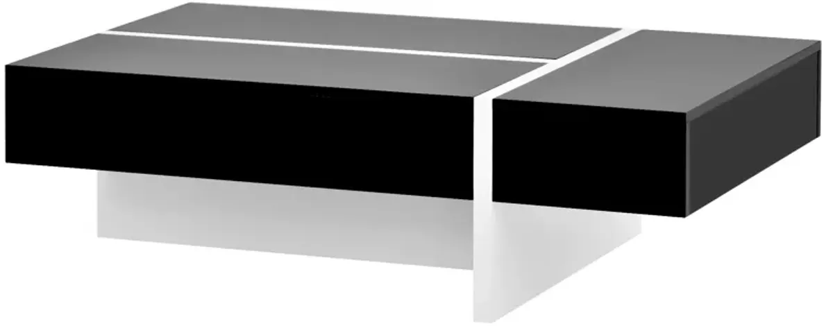 Merax Contemporary Rectangle High Gloss Coffee Table