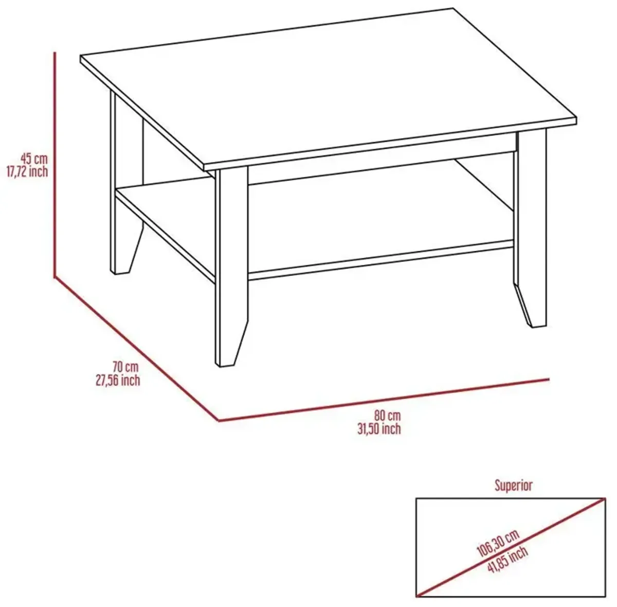 Sahara Coffe Table Black Wengue