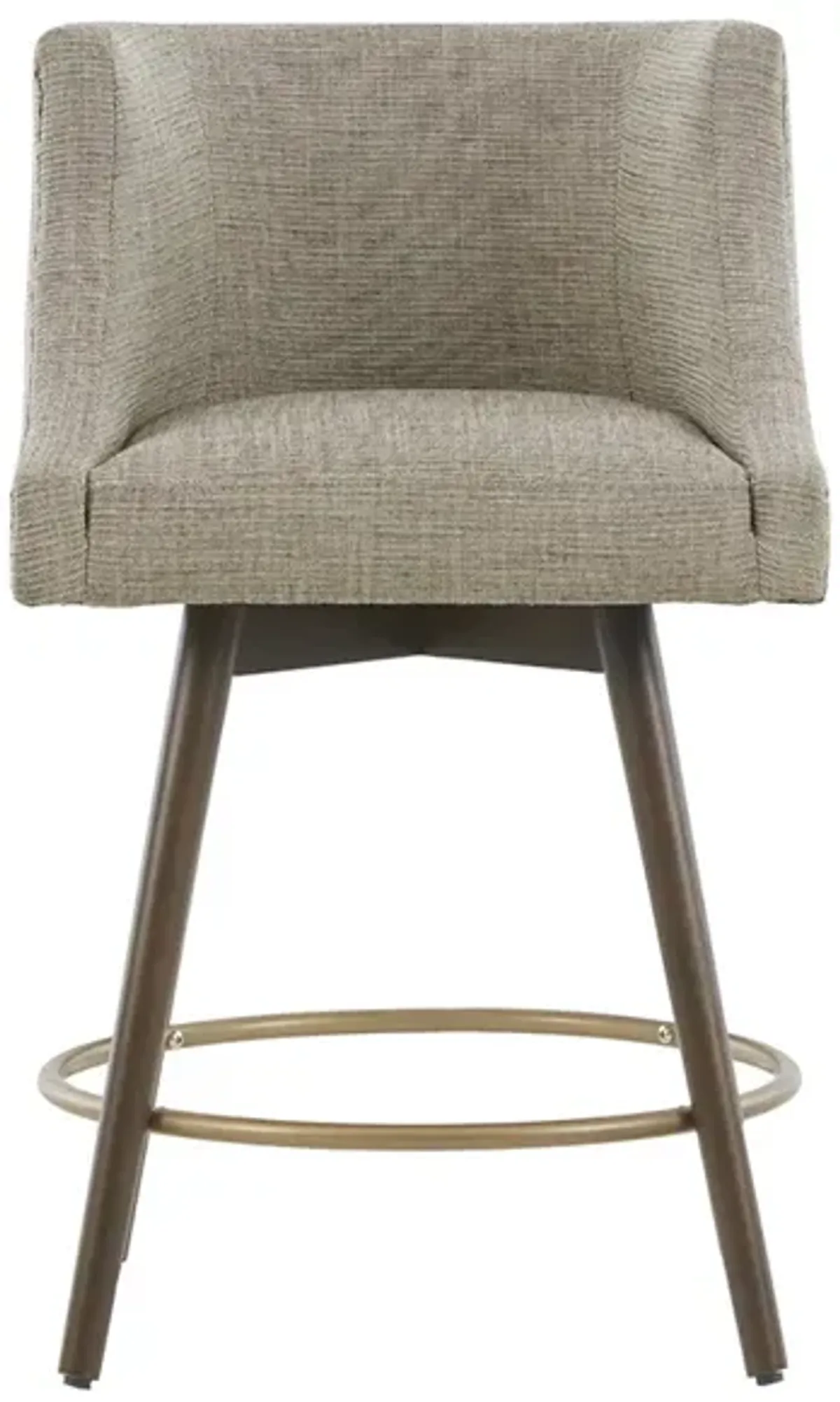 Gracie Mills Elmira Upholstered Swivel Counter Stool