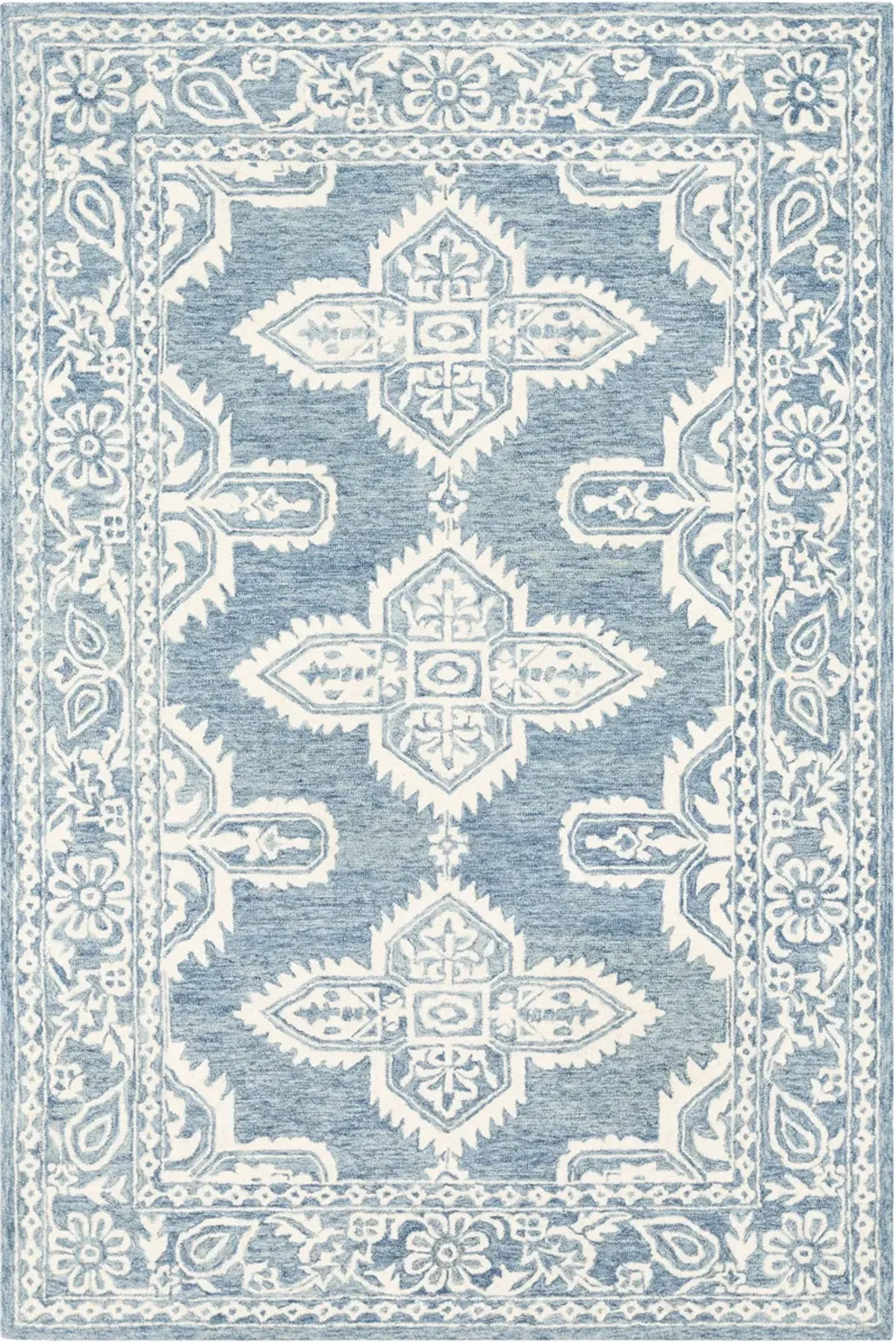 Granada GND-2300 6' Round Blue Rug