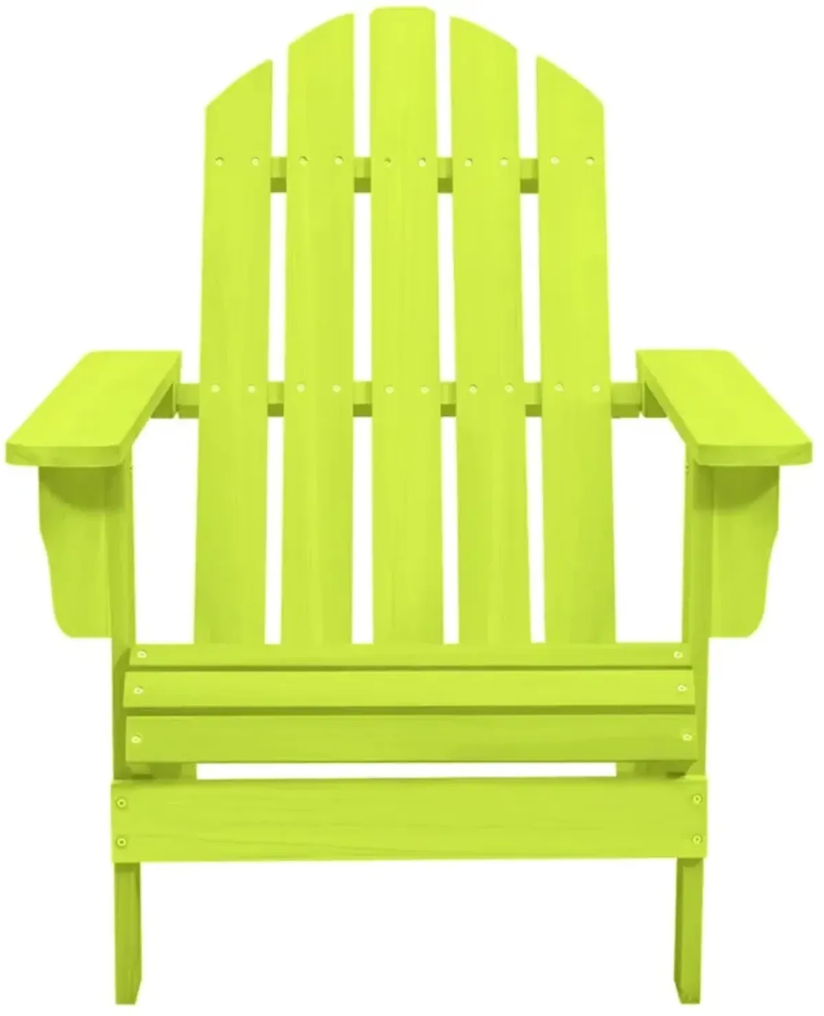 vidaXL Adirondack Chair in Solid Fir Wood - Comfy Ergonomic Design, Sturdy Structure, Ideal for Garden or Patio Use, Easy to Maintain, Stylish Green